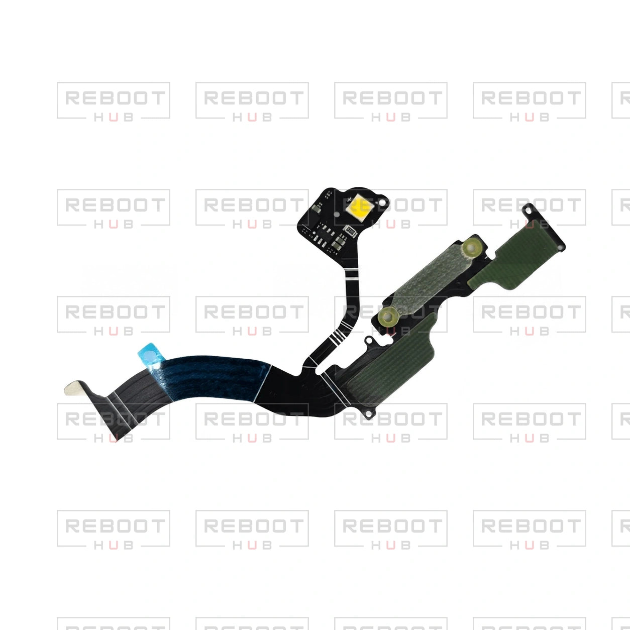 OEM-pulled DJI Mini 4 Pro Downward Vision Flexible Flat Cable on white with Reboot Hub watermark overlay