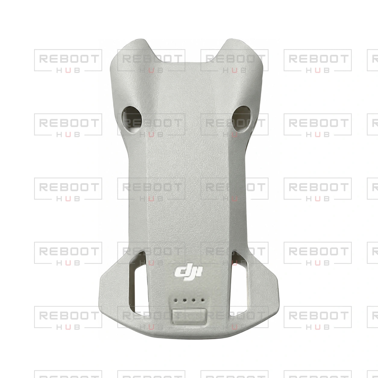 OEM-pulled DJI Mini 4 Pro Upper Shell on white with Reboot Hub watermark overlay