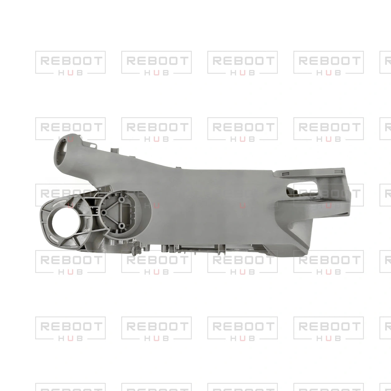 OEM-pulled DJI Mini 4 Pro Middle Frame on white with Reboot Hub watermark overlay