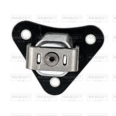 OEM-pulled DJI Mini 4 Pro Front Arm Rotation Axis Left on white with Reboot Hub watermark overlay