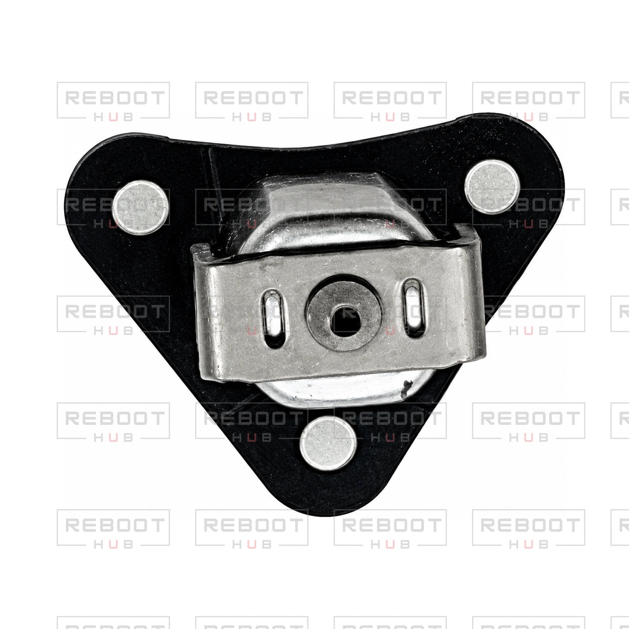 OEM-pulled DJI Mini 4 Pro Front Arm Rotation Axis Right on white with Reboot Hub watermark overlay