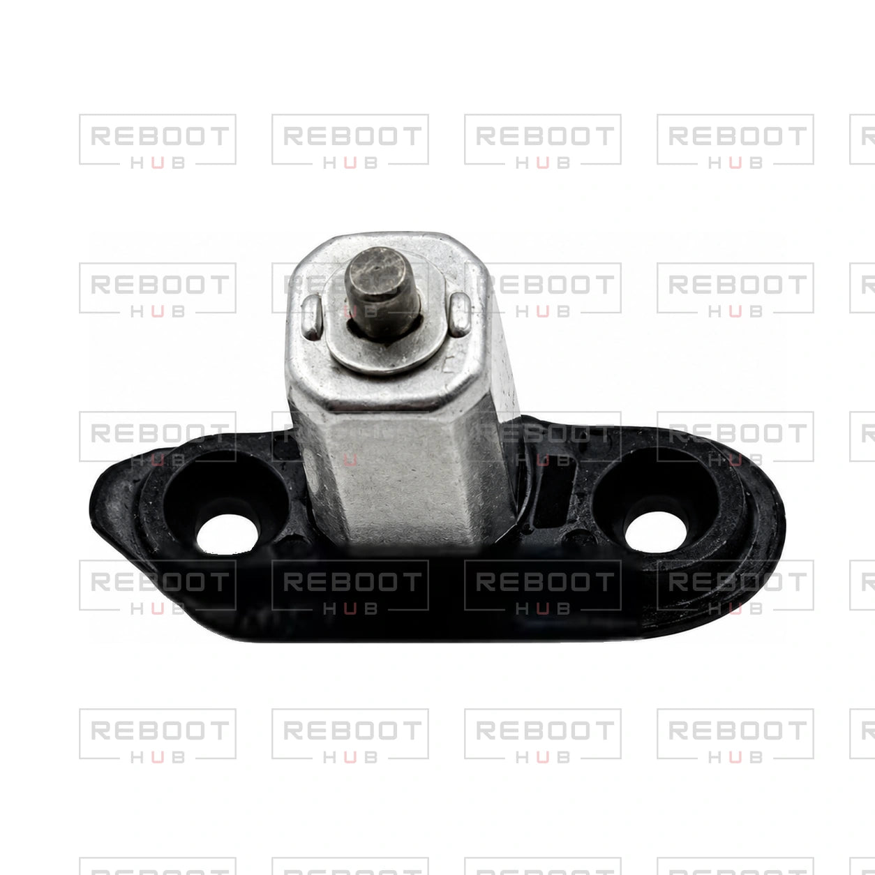 OEM-pulled DJI Mini 4 Pro Rear Arm Rotation Axis Left on white with Reboot Hub watermark overlay