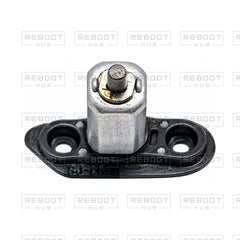 OEM-pulled DJI Mini 4 Pro Rear Arm Rotation Axis Left on white with Reboot Hub watermark overlay