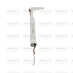 OEM-pulled DJI Mini 4 Pro Front Arm Shell Left on white with Reboot Hub watermark overlay
