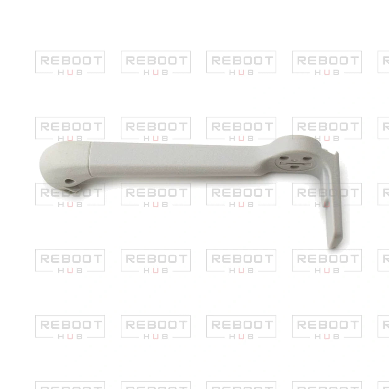 OEM-pulled DJI Mini 4 Pro Front Arm Shell Right on white with Reboot Hub watermark overlay