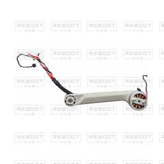 OEM-pulled DJI Mini 4 Pro Rear Arm Left on white with Reboot Hub watermark overlay