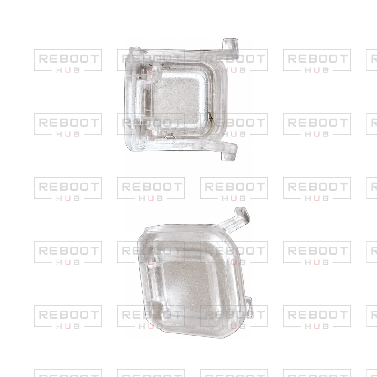 OEM-pulled DJI Mini 4 Pro Arm LED Cover (Pair) on white with Reboot Hub watermark overlay