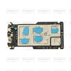 OEM-pulled DJI Mini 4 Pro Motherboard on white with Reboot Hub watermark overlay