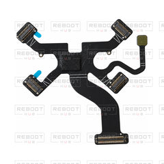 DJI Mini 4 Pro 7-in-1 flexible flat cable reverse-face detail showing the original routing and sockets
