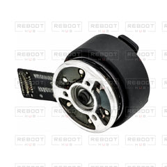 OEM-pulled DJI Mini 3 Pro Gimbal Pitch Motor with Rear Cover on white with Reboot Hub watermark overlay