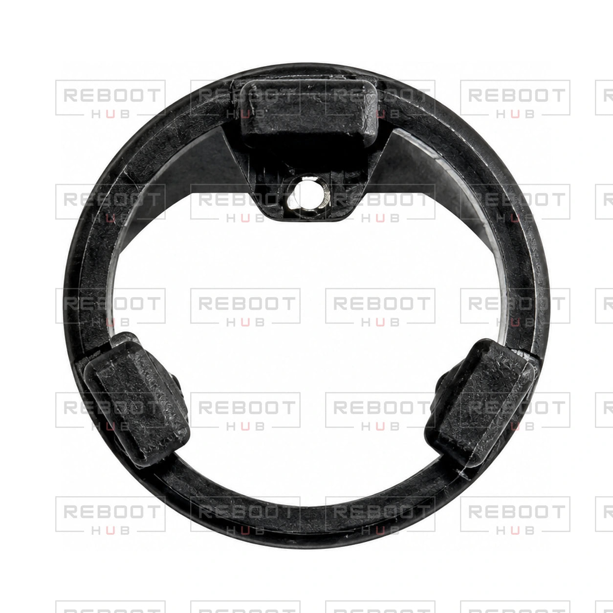 OEM-pulled DJI Mini 3 Pro Gimbal Pitch Motor Rear Cover on white with Reboot Hub watermark overlay