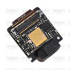 OEM-pulled DJI Mini 4 Pro Camera Lens Core Module on white with Reboot Hub watermark overlay
