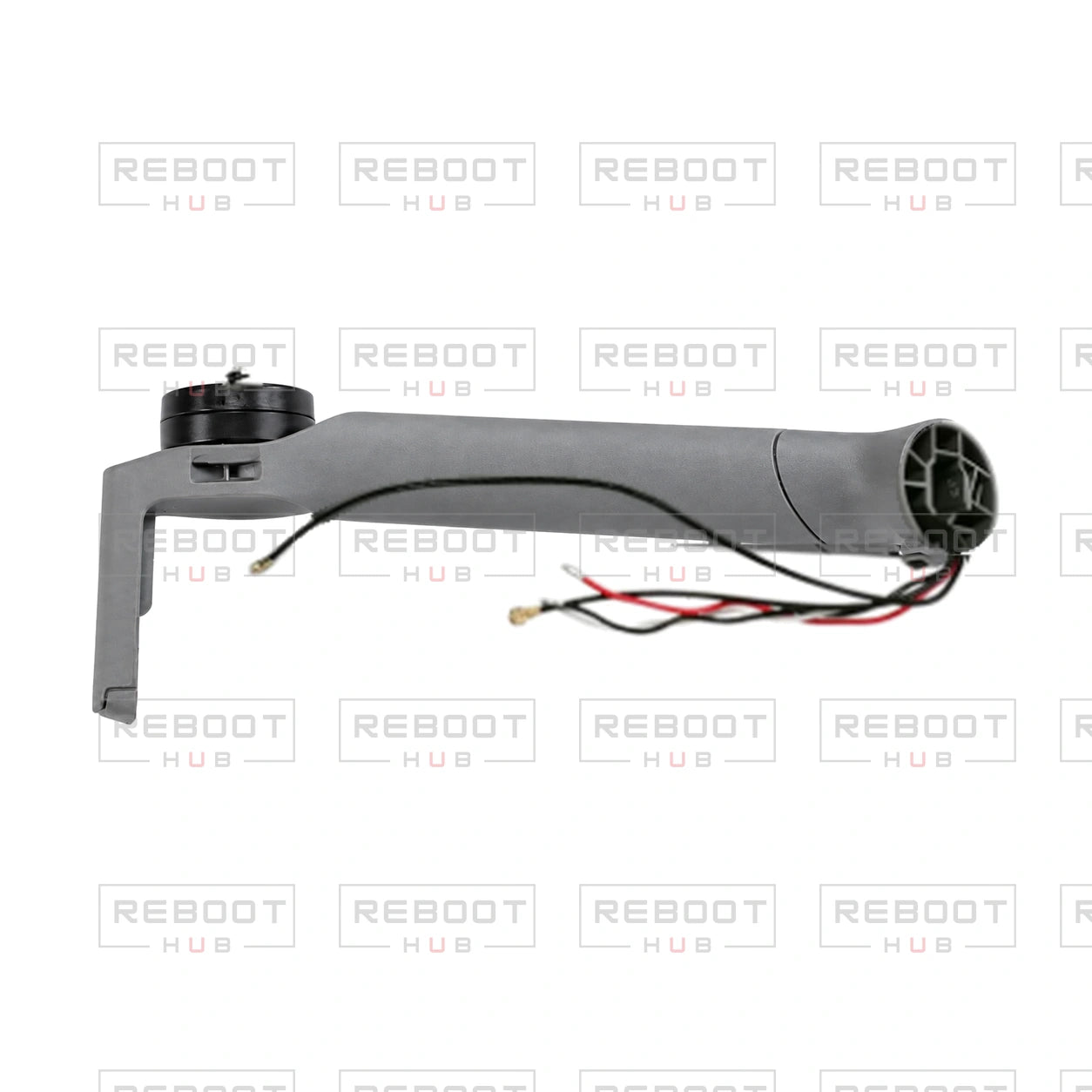 OEM-pulled DJI Mini 5 Pro Front Arm Enhanced Version Right on white with Reboot Hub watermark overlay