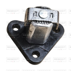 OEM-pulled DJI Mini 5 Pro Front Arm Rotation Axis Left on white with Reboot Hub watermark overlay