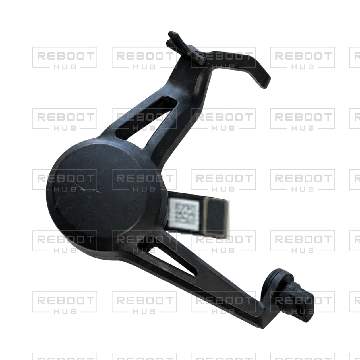 OEM-pulled DJI Mini 5 Pro Gimbal Pitch Motor on white with Reboot Hub watermark overlay