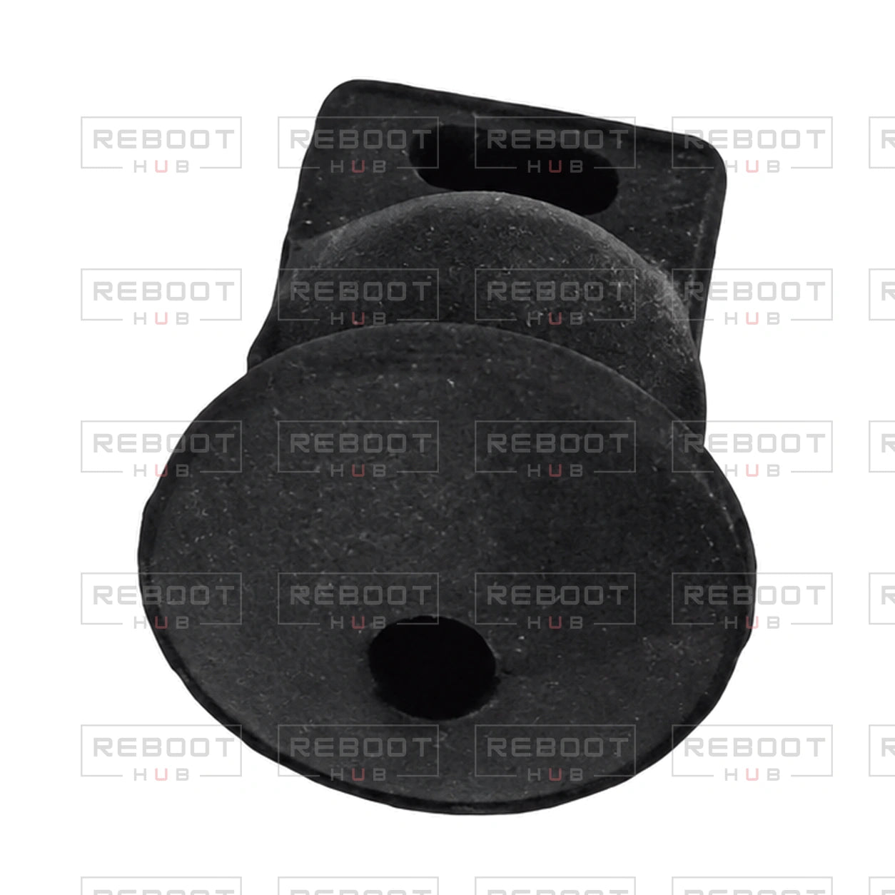 OEM-pulled DJI Mini 5 Pro Gimbal Rubber Damper on white with Reboot Hub watermark overlay