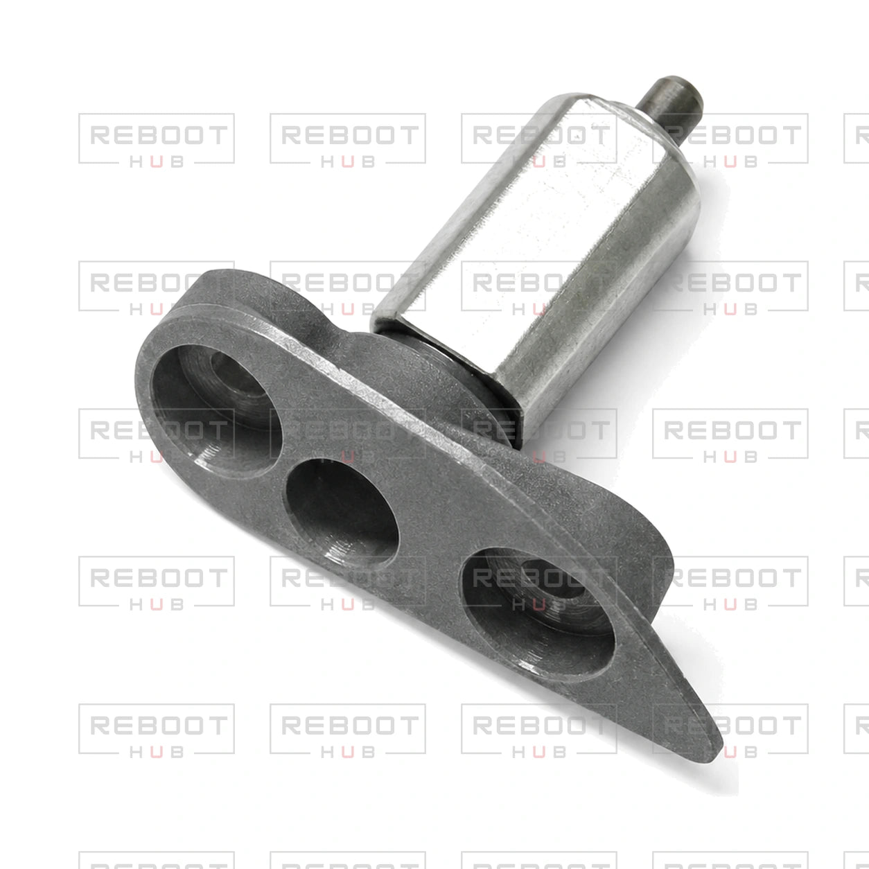 OEM-pulled DJI Mini 5 Pro Rear Arm Rotation Axis Right on white with Reboot Hub watermark overlay
