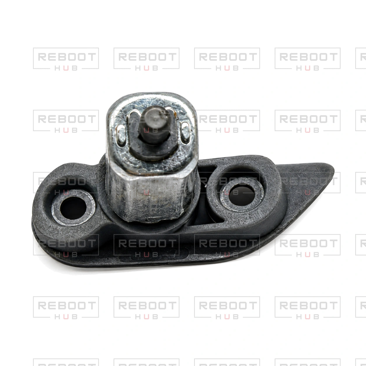OEM-pulled DJI Mini 5 Pro Rear Arm Rotation Axis Right on white with Reboot Hub watermark overlay