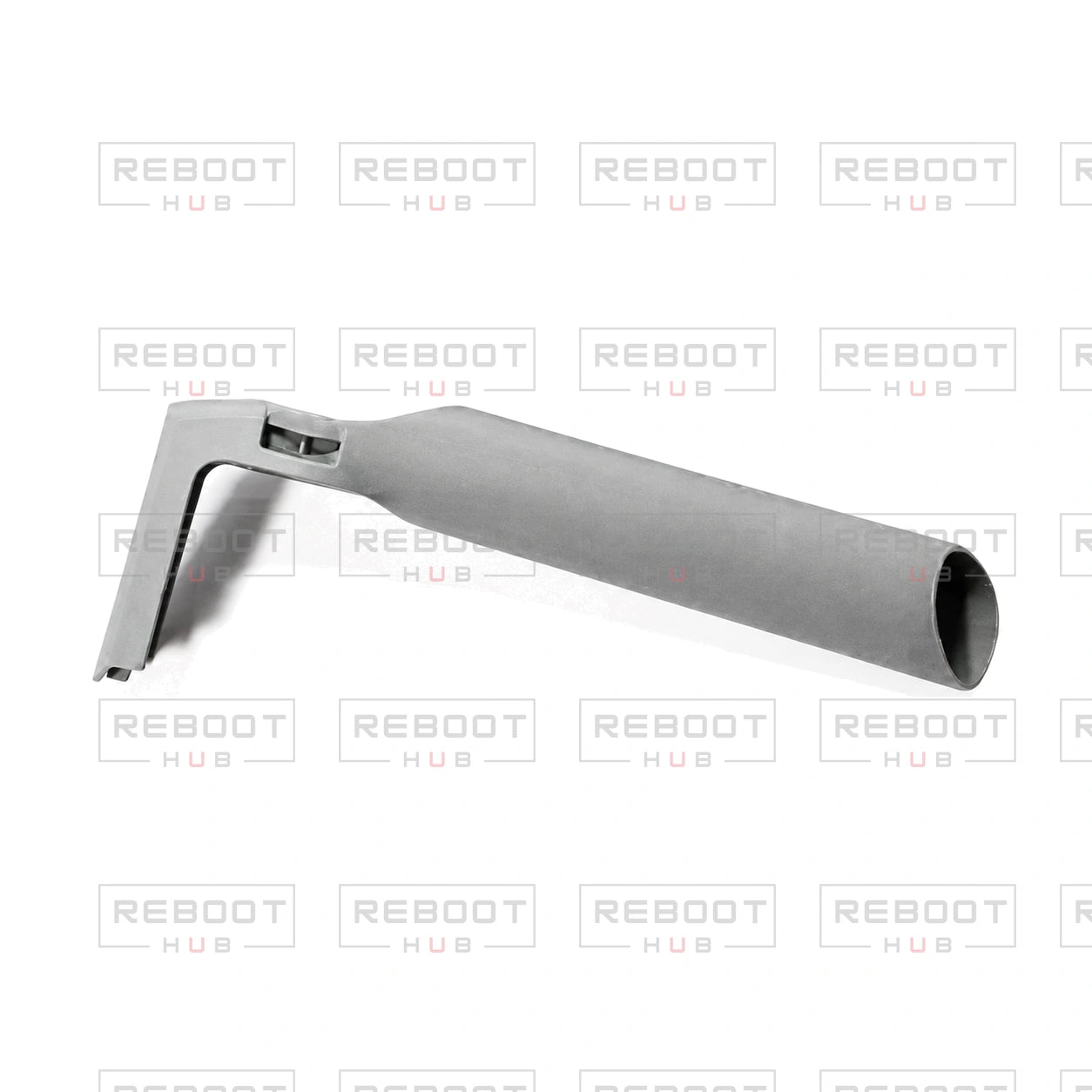 OEM-pulled DJI Mini 5 Pro Front Arm Rear Section Shell Right on white with Reboot Hub watermark overlay