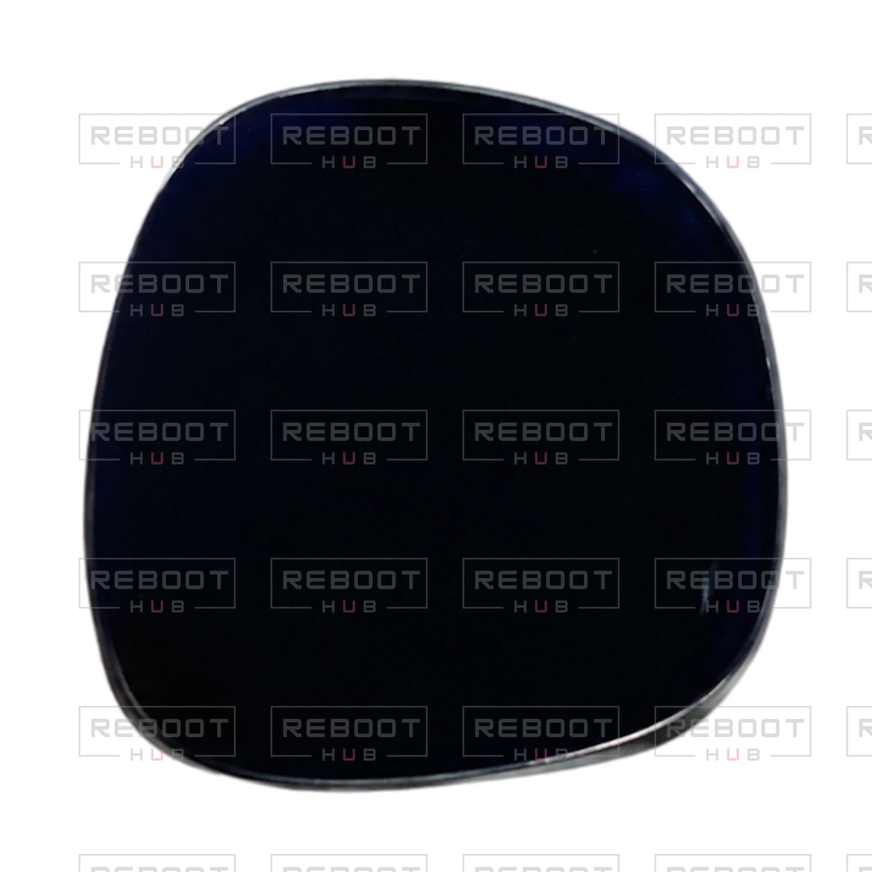 OEM-pulled DJI Mini 5 Pro Lidar Cover single-piece detail; pair shown in other original views, on white with Reboot Hub watermark overlay