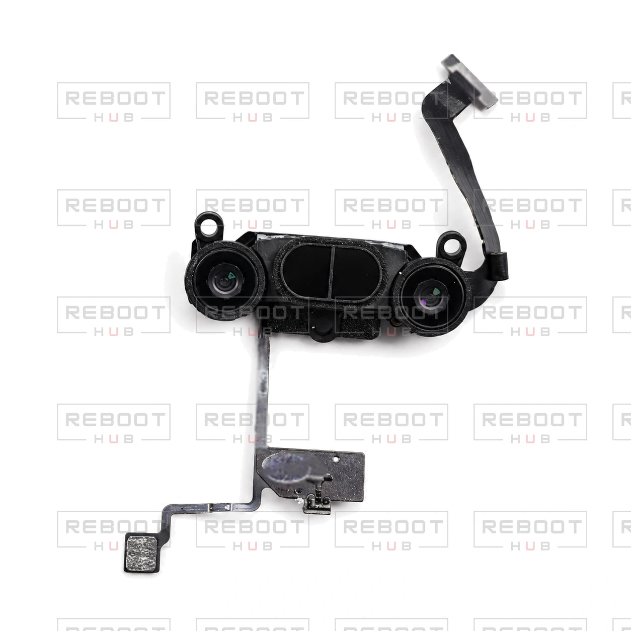 OEM-pulled DJI Mini 5 Pro Downward Vision Assembly on white with Reboot Hub watermark overlay