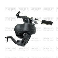 OEM-pulled DJI Mini 5 Pro Gimbal Axis Arm Assembly on white with Reboot Hub watermark overlay