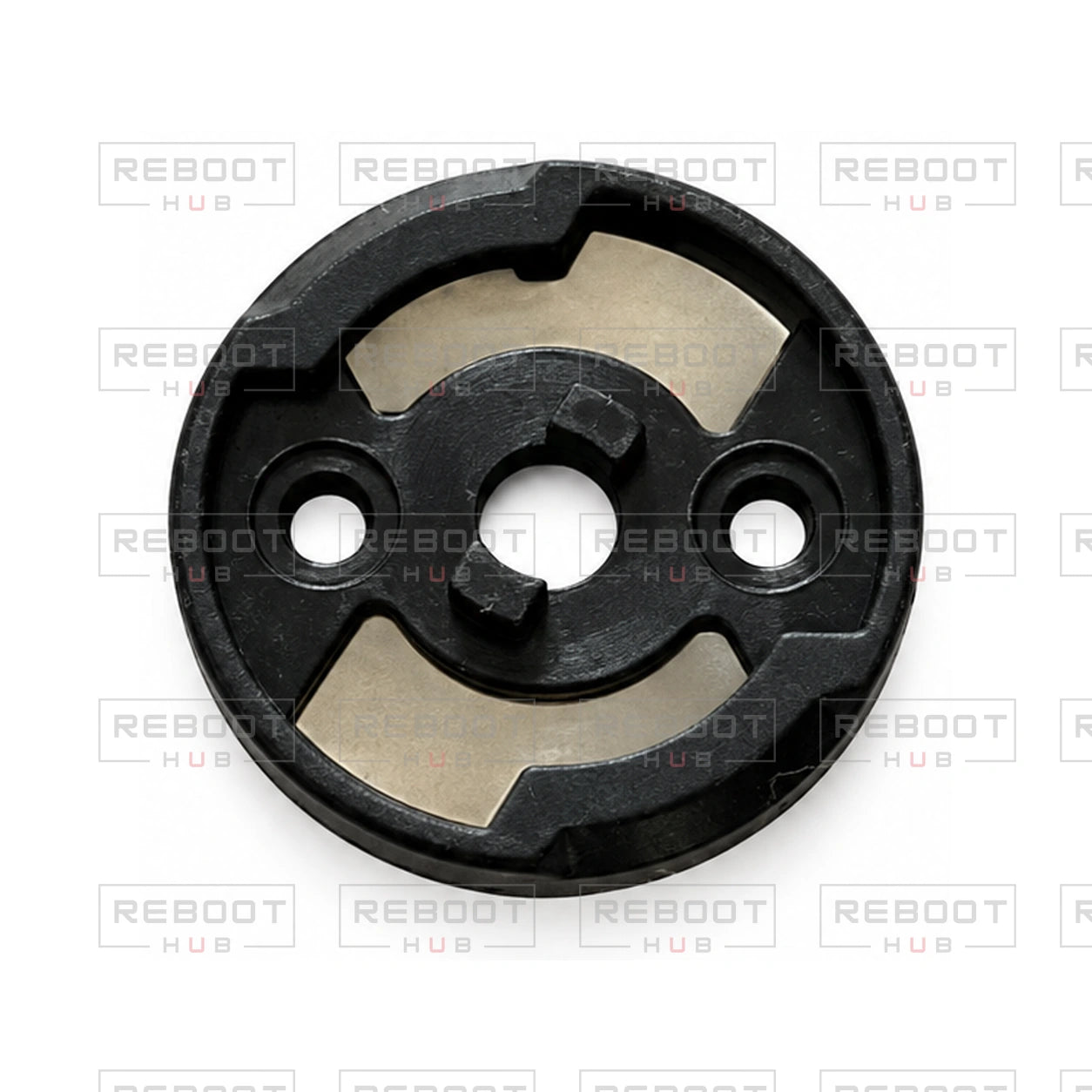 OEM-pulled DJI Spark Propeller Mount Base on white with Reboot Hub watermark overlay
