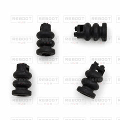 OEM-pulled DJI Mavic Air 2 Gimbal Rubber Damper on white with Reboot Hub watermark overlay — source view 4
