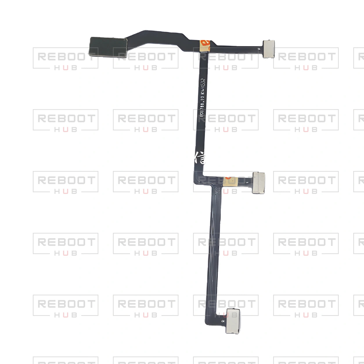 OEM-pulled DJI Mavic Pro Gimbal Flexible Flat Cable, photographed view 23, on white with Reboot Hub watermark overlay