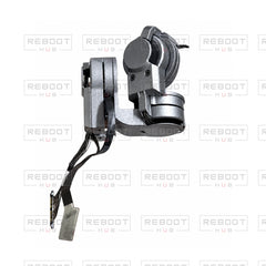OEM-pulled DJI Mavic Pro / Mavic Pro Platinum Gimbal Arm Assembly, photographed view 33, on white with Reboot Hub watermark overlay