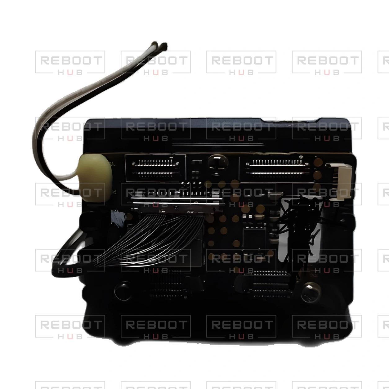 OEM-pulled DJI Mavic Pro / Mavic Pro Platinum Gimbal Camera Assembly, photographed view 42, on white with Reboot Hub watermark overlay