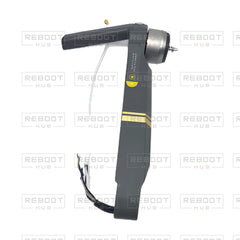 OEM-pulled DJI Mavic Pro Front Arm Right, photographed view 46, on white with Reboot Hub watermark overlay