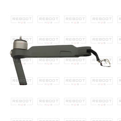 OEM-pulled DJI Mavic Pro Front Arm Right, photographed view 47, on white with Reboot Hub watermark overlay