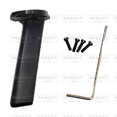 OEM-pulled DJI Mavic Pro Front Landing Gear Right, photographed view 54, on white with Reboot Hub watermark overlay