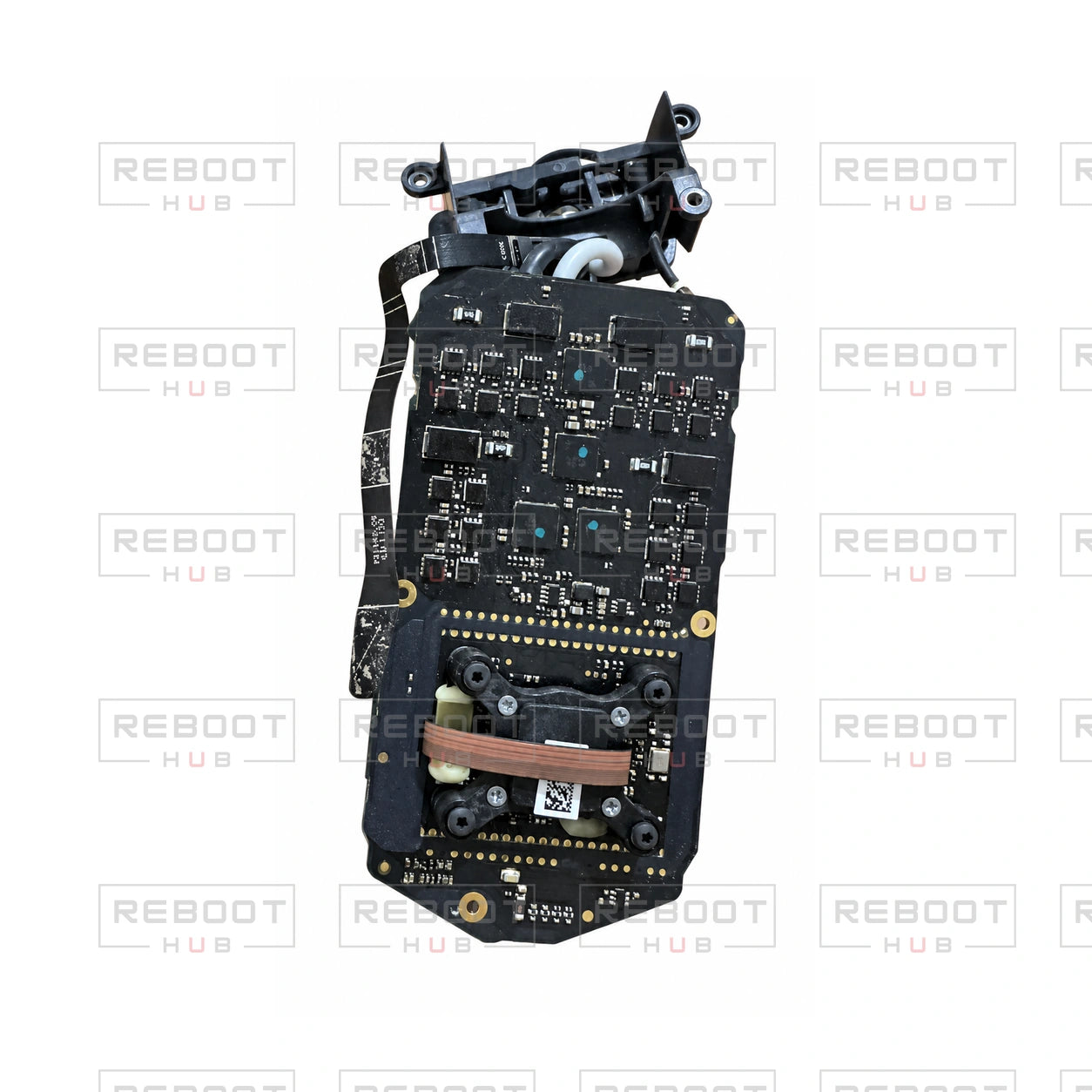 OEM-pulled DJI Mavic Pro ESC Board with IMU, photographed view 101, on white with Reboot Hub watermark overlay