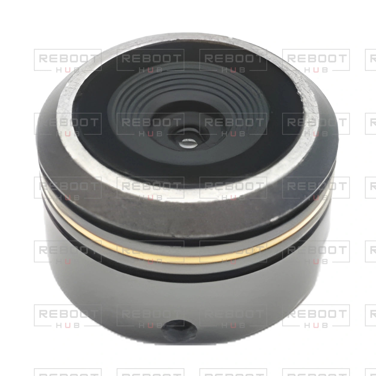 OEM-pulled DJI Mavic Pro / Mavic Pro Platinum Camera Core, photographed view 110, on white with Reboot Hub watermark overlay