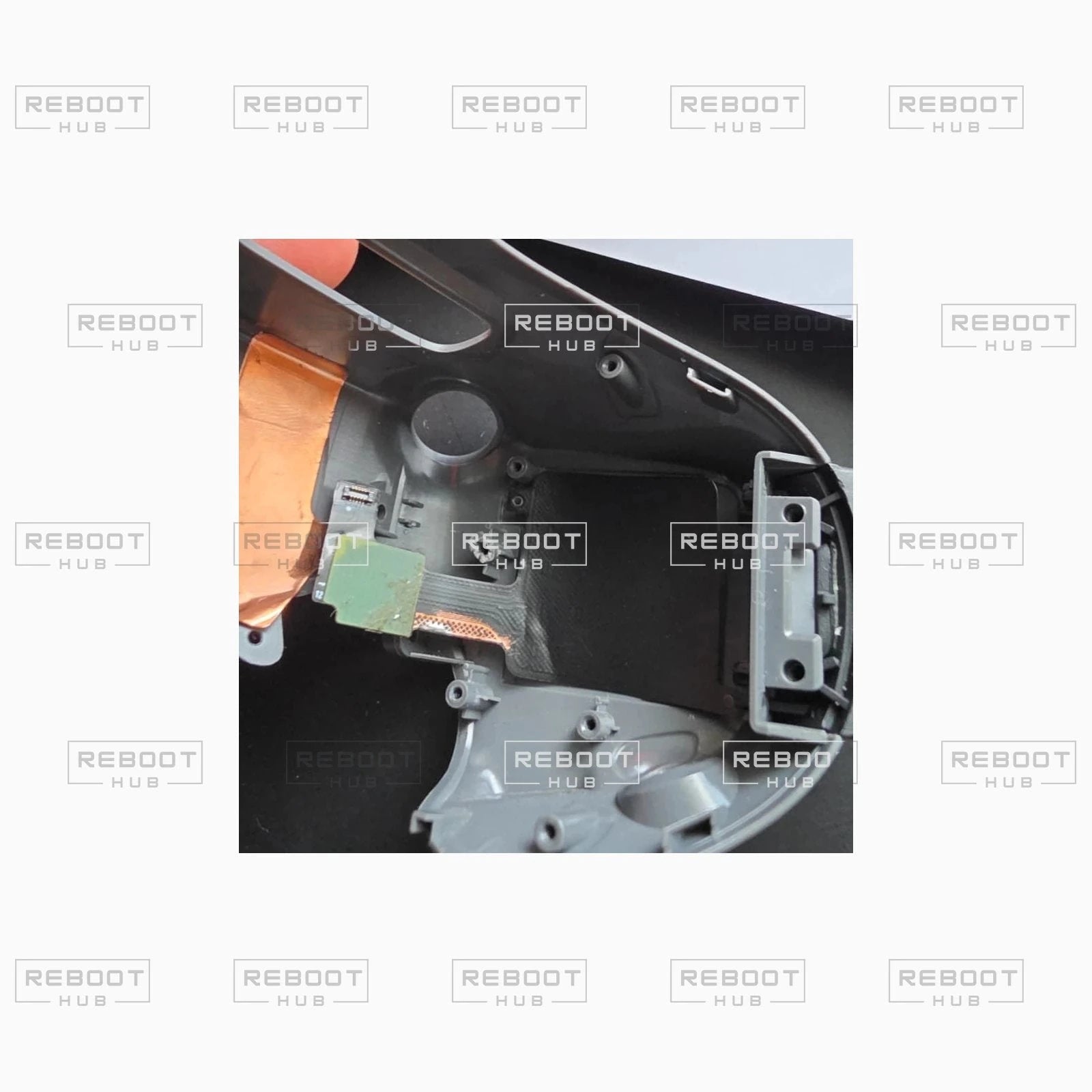 OEM-pulled DJI Goggles 2 touchpad installation detail inside the mask assembly