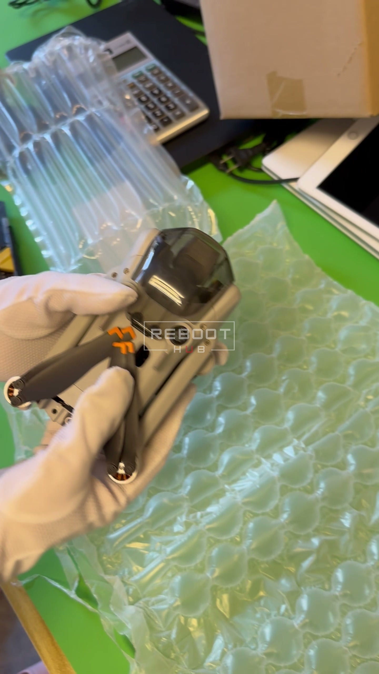 Mini 3 Pro handling during a Reboot Hub packing record