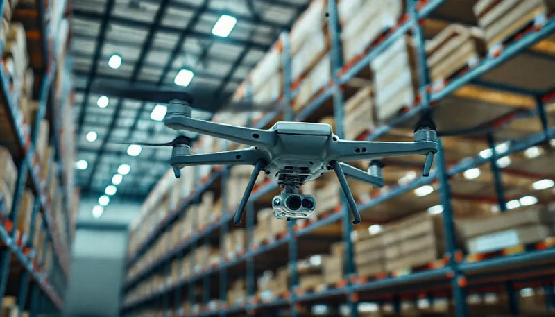 DJI aircraft and controller prepared for a hotel maintenance evidence review