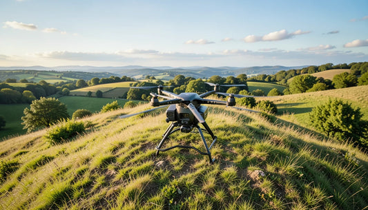 Best DJI Drone for Scanning High Shelves in Dusty Warehouses - drone conducting inventory scan inside warehouse facility
