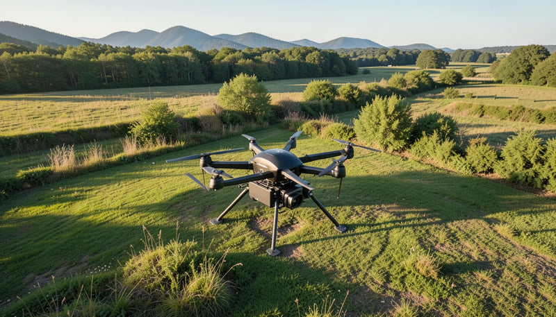 Camera drone and ground-camera kit prepared for a Lagos wedding venue and signal review