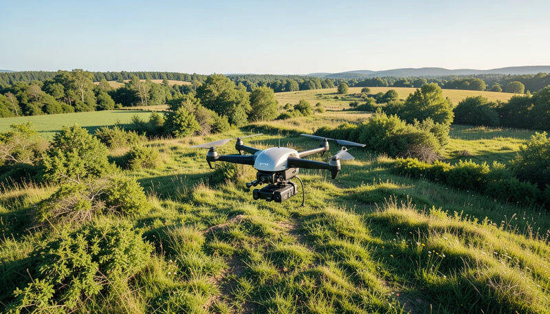 China-Bought DJI Drones Altitude Restriction Lock Explained - drone flying at high altitude over mountainous terrain