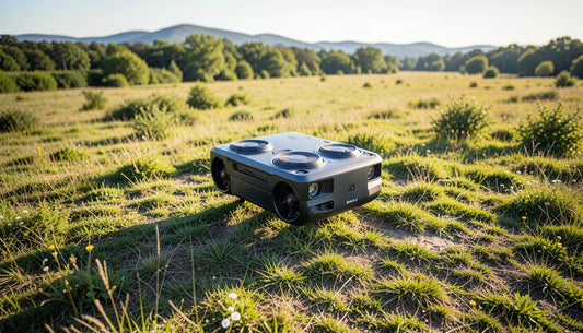DJI Air 3S vs Air 2S Noise Levels for Silent Indoor Cinema R - quiet drone hovering over peaceful outdoor setting