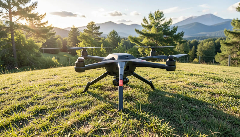 DJI Matrice 350 RTK Dust and Altitude Test in Chilean Open-P - drone flying at high altitude over mountainous terrain