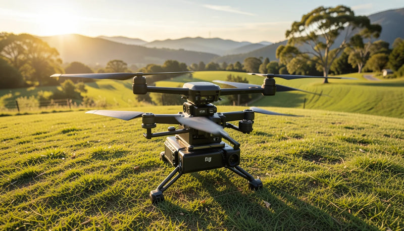 Mavic 3 Enterprise mit Einsatzauftrag, Standortkontakt sowie aktuellen Regen- und Staubbeobachtungen im Tagebau