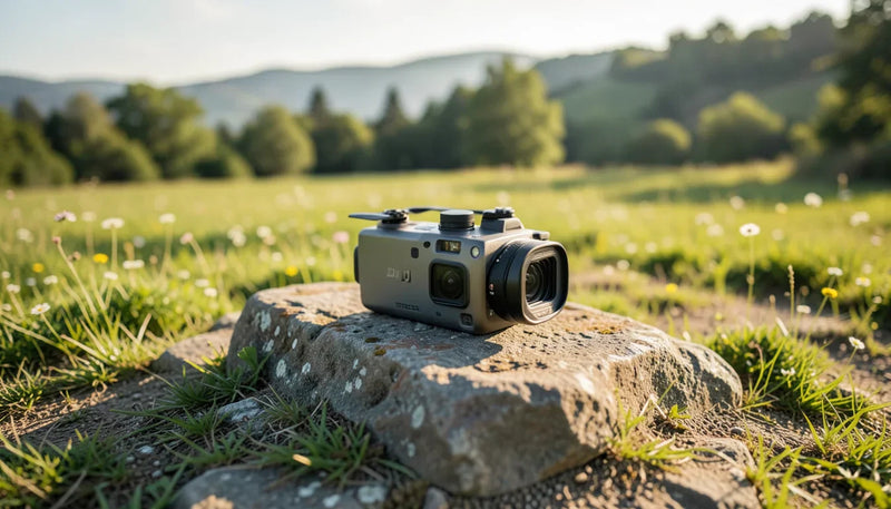 DJI Mini 4 Pro Wind Resistance for Filming Nature in the Mek - professional drone photography in outdoor scenic setting