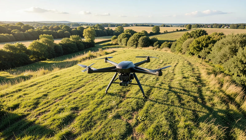 DJI Mini drone prepared in a documented protective travel kit without its retail box