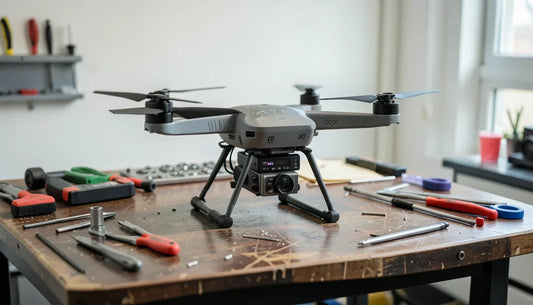 How to Spot Hidden Crash Damage on DJI Drones Refurbished in - inspected pre-owned drone product photography display
