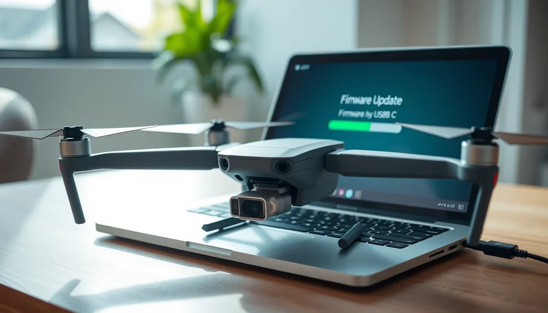 DJI aircraft and controller recorded for a firmware issue evidence review