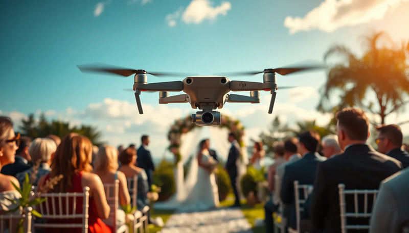 DJI Drone Wedding Tips to Beat Lagos Heat  Battery Drain - aerial wedding ceremony drone photography